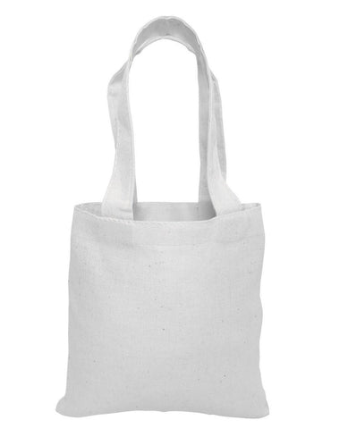 mini white totebag