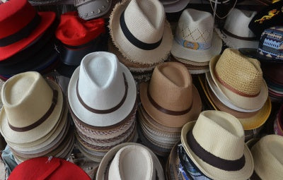 assortment of hats