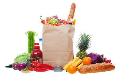 bag with groceries