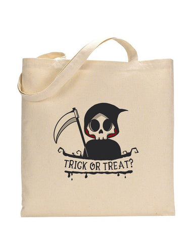 Reaper Trick or Treat? - Halloween Tote Bags