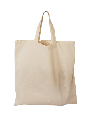 15" Short Handle 100% Cotton Tote Bags / Document Holder Totes