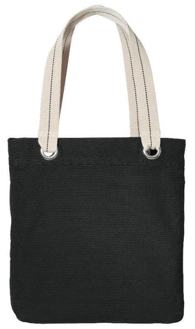 Colorful Cotton Canvas Allie Tote Bag with Interior Lining