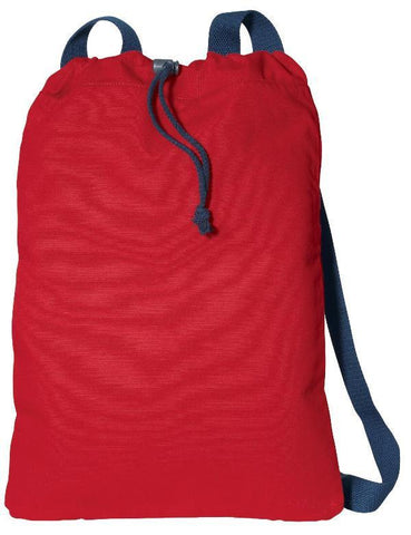 72 ct 100% Canvas Twill Drawstring Bags / Backpacks. - By Case