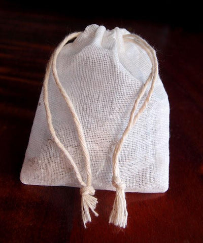 Mesh Favor Bags with Cotton Drawstring Closure White (Pack of 12)