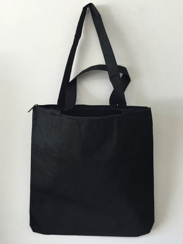 Value Non-Woven Tote Bag with Zipper Two-Tone