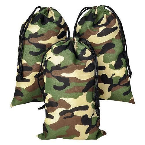 Small Camouflage Drawstring Bags