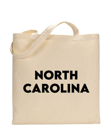 North Carolina Tote Bag - State Tote Bags