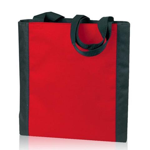 Durable Two-Tone Polyester Tote Bags