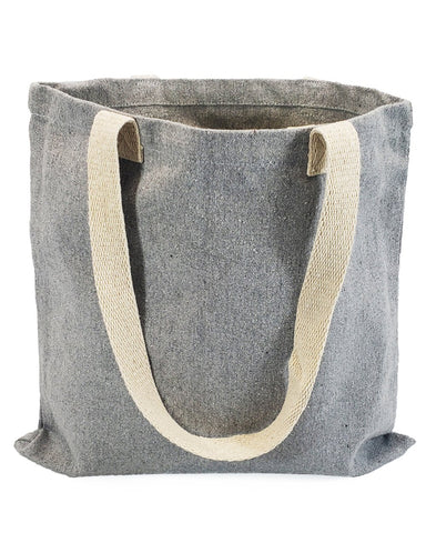 Recycled Canvas Flat Tote Bag / Basic Book Bag - RC869