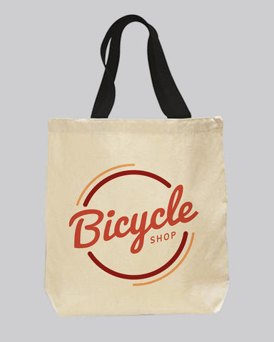 Color Handle Custom Logo Canvas Tote Bags - Canvas Tote Bags With Your Logo