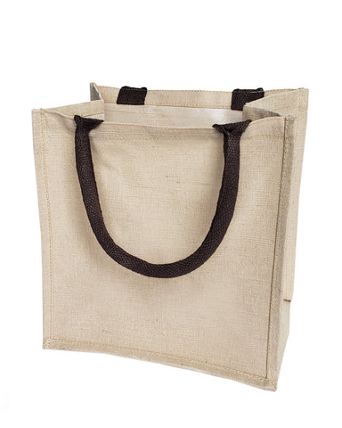 Cute Burlap Bags - JuCo Totes (Jute & Cotton Blend) - TJ890