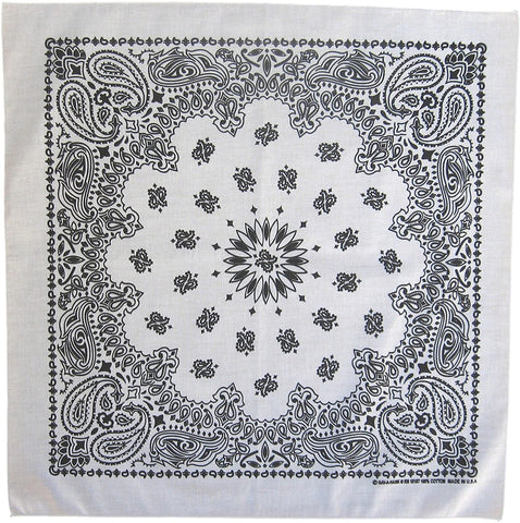 100% Cotton Paisley Bandana - Made in USA