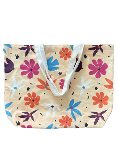 All Over Print Gusseted Grocery Tote Bag - Large