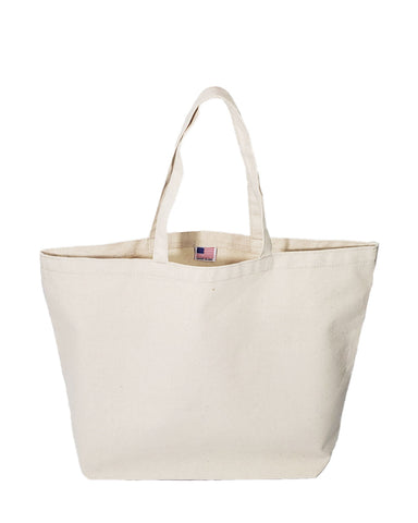 Carry-All Large Canvas Tote Bag - Made in USA