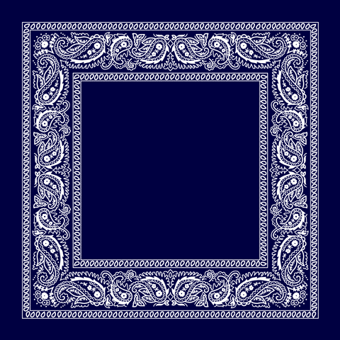 Easy-Print Open Center Paisley Cotton Bandana