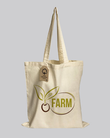 Custom Organic Cotton Tote Bags - Organic Tote Bags With Your Logo - OR100
