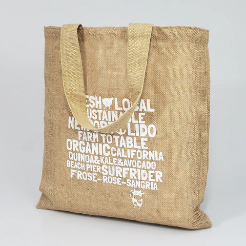Burlap Promotional Tote Bags - Burlap Tote Bags Customized Logo