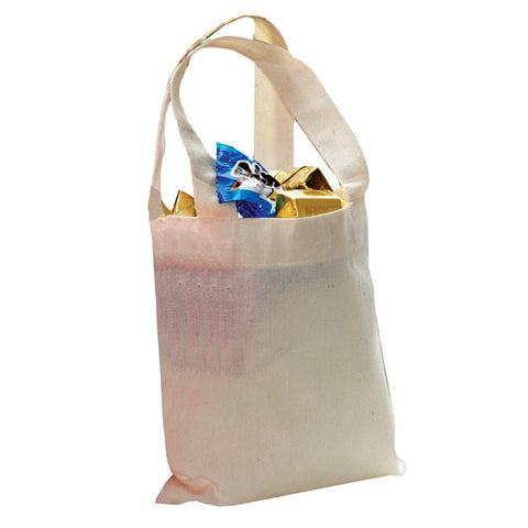 24 ct MINI Cotton 6" Tote Bags - Pack of 24