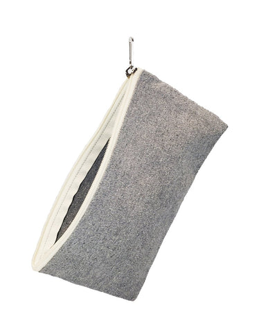 Recycled Canvas Flat Zipper Pouch - RC694