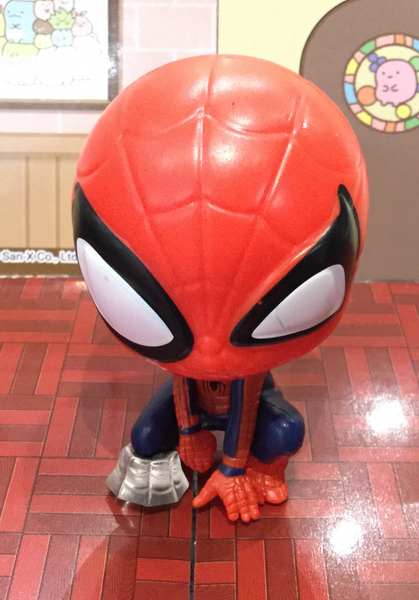 big head spiderman action figure