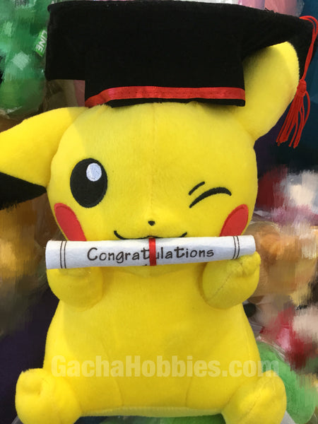 pikachu graduation plush