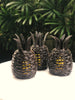 Wicker Pineapple Table lantern (Dark brown small)