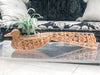 Wicker Peacock plant holder