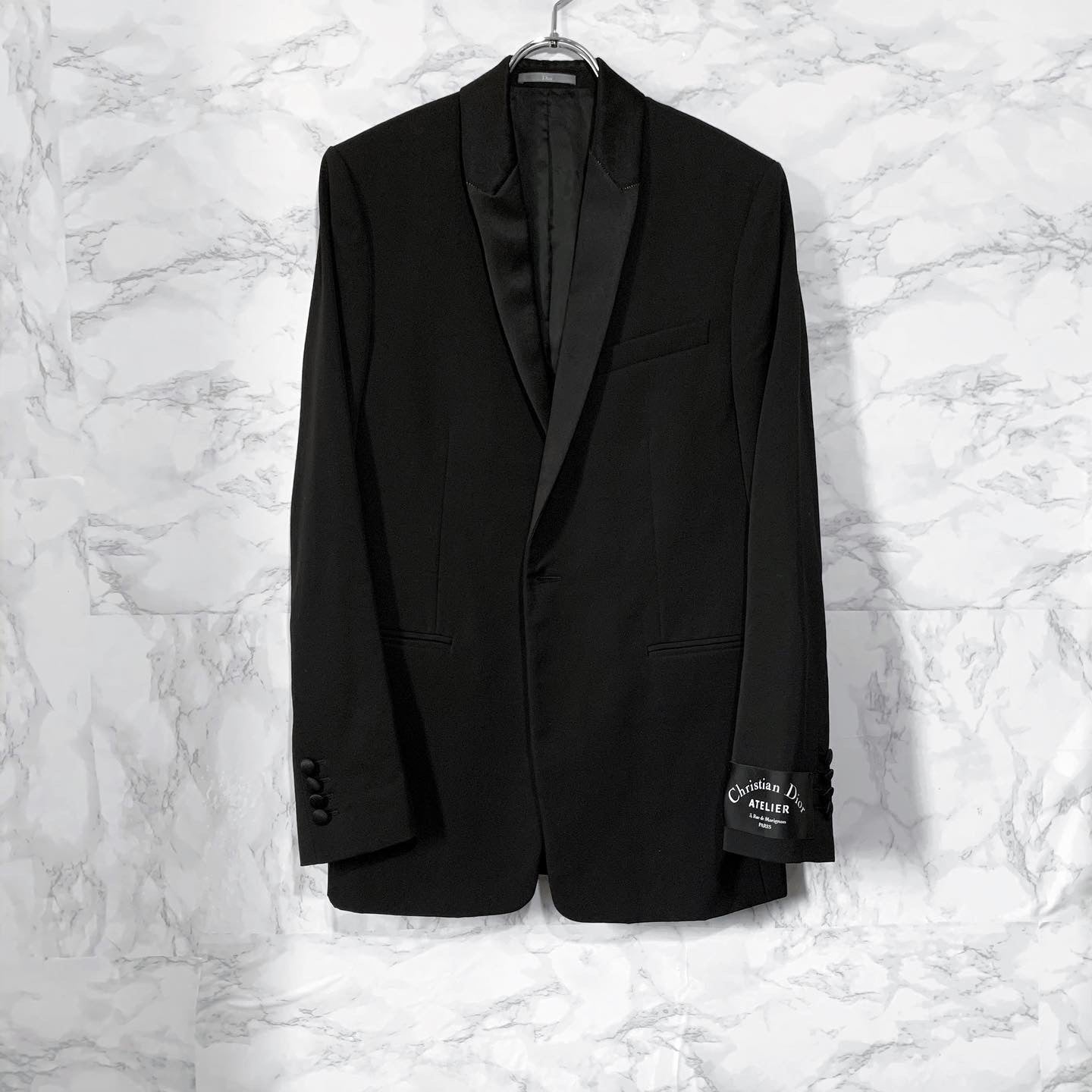 カラーブラック【美品】Dior Hommeテーラードジャケット　ブラック46 Sサイズ