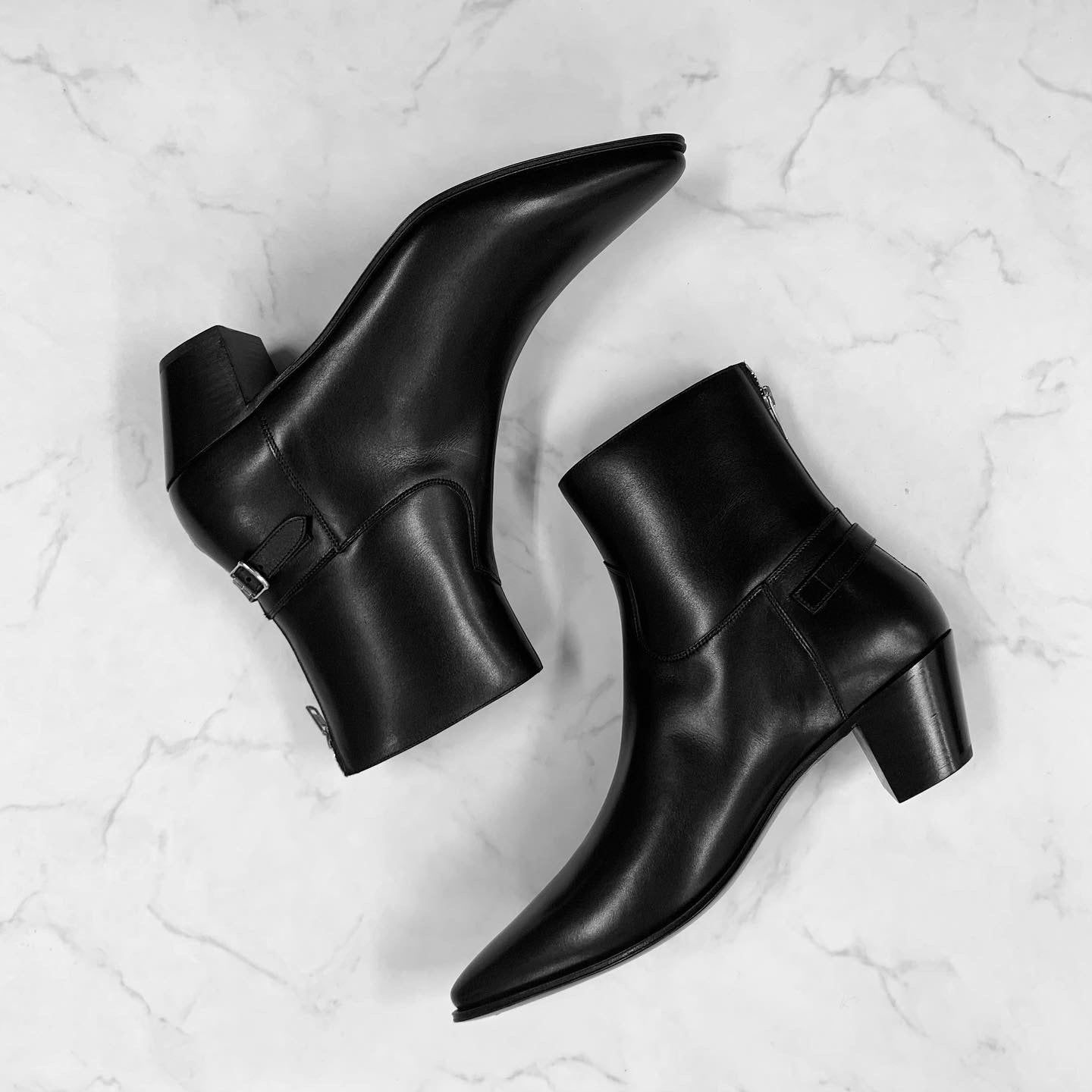 CELINE 19SS JACNO 6cm heel back zipped boots 3 – PANERO