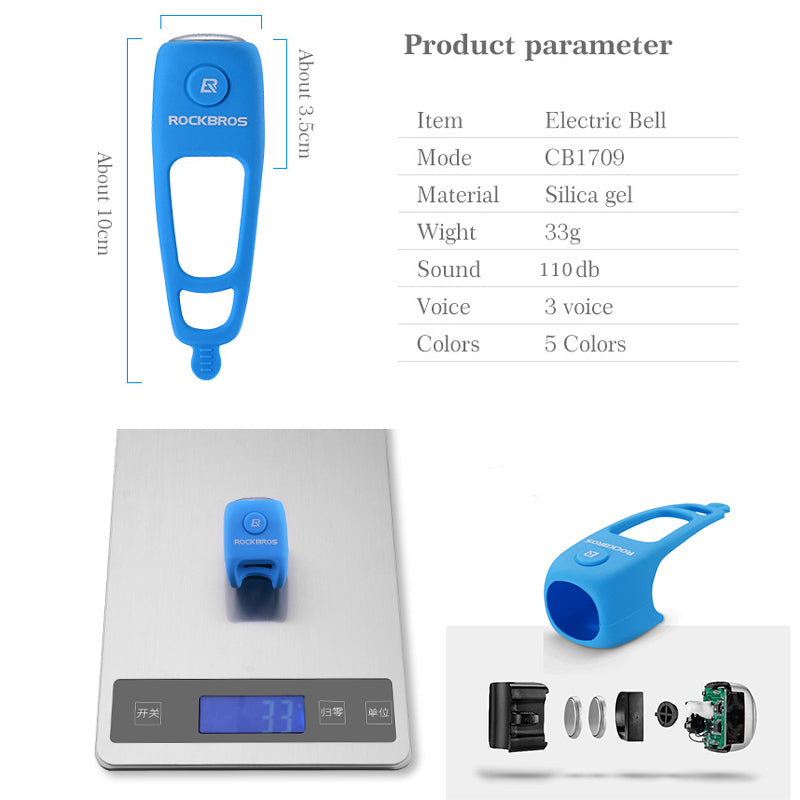 rockbros electric cycling bell