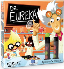 Dr Eureka, a silly and fun two player board game