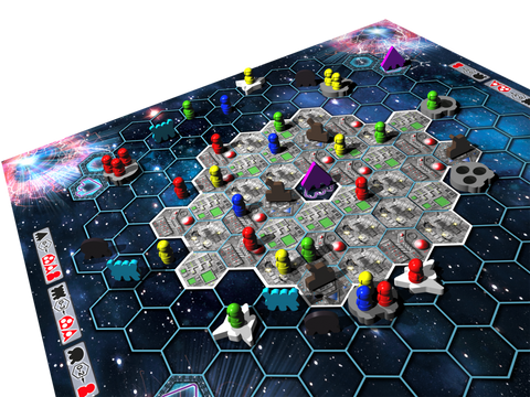 Survive Space Attack! game board