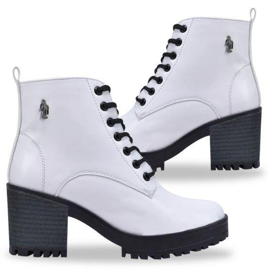 Botas Militares Blancos para Mujer Hpc Polo 0817. $838.29 -