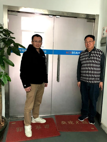 j2ledflashlights visits Acebeam head office in China.