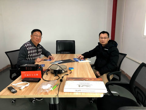Meeting with Acebeam's Big Boss at Acebeam Head Office in China.
