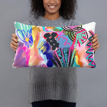 Load image into Gallery viewer, &quot;Erratic Behavior&quot; Contemporary Abstract Art Pillow
