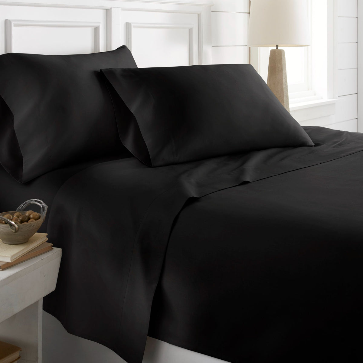White Solid Bedding Collection 1200 TC Egyptian Cotton All US Size Select Item 