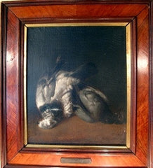 PAIR 17th Century Oil Paintings of Trophy Fowls, Signed Von Hamilton