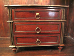 Late 18th Century Louis XVI Mahogany Commode in Miniature