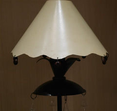 Antique French Lamps Tole Shades (Pair)