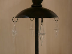 Antique French Lamps Tole Shades (Pair)