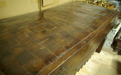 Early 17th Century Antique Spanish Butcher Block Table