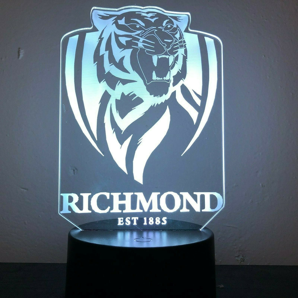 RICHMOND FOOTBALL CLUB TIGERS 3D LED 7 Color Night Light remote Table Lamp AFL.