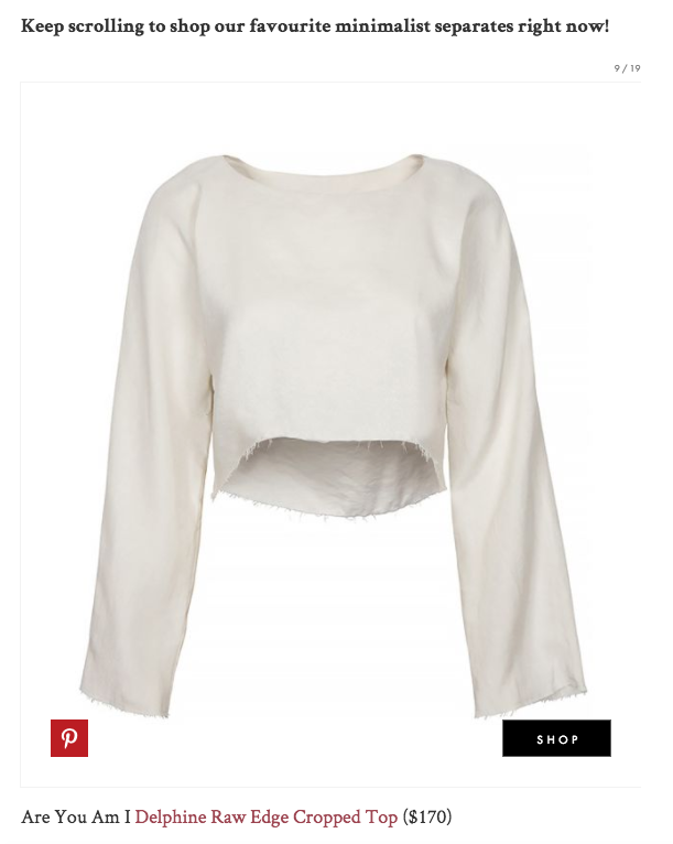 Are You Am I - Delphine Cropped Top - Who What Wear