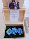 Eternal Roses Large- Rectangular wooden box