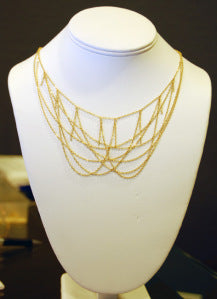 sapphire necklace handmade jewelry