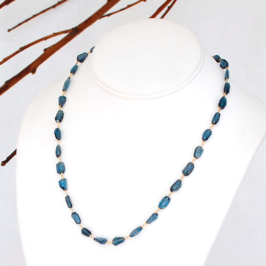 London Blue Topaz and Citrine Necklace