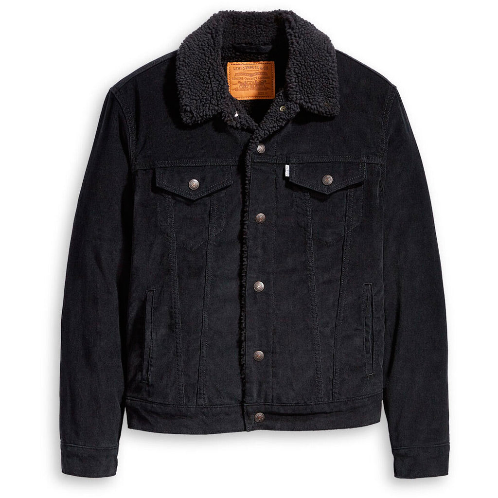 levi's black corduroy sherpa jacket