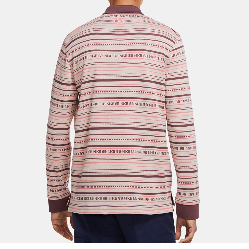 Nike The Polo Df Jacquard LS Pink – Welcome Skateshop |