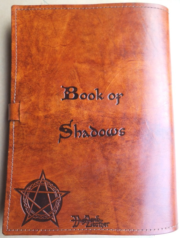 Embossed Book Of Shadows A5 Leather Journal Notebook Diary 